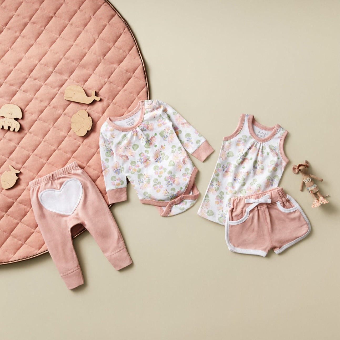 Dune Flower Pink Heart Pants