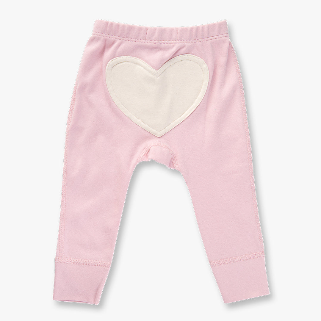 Dusty Pink Heart Pants - Sapling Child Canada
