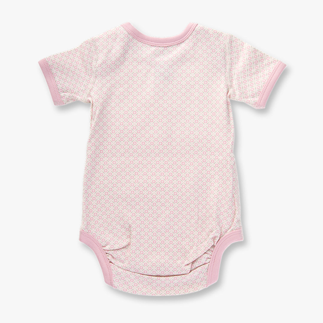Dusty Pink Short Sleeve Bodysuit - Sapling Child Canada