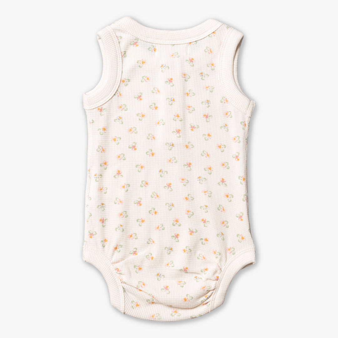 Urchin Posies Waffle Tank Bodysuit
