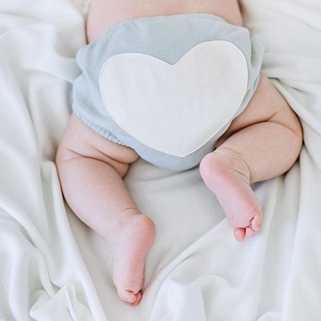Dove Grey Heart Bloomers - Sapling Child Canada