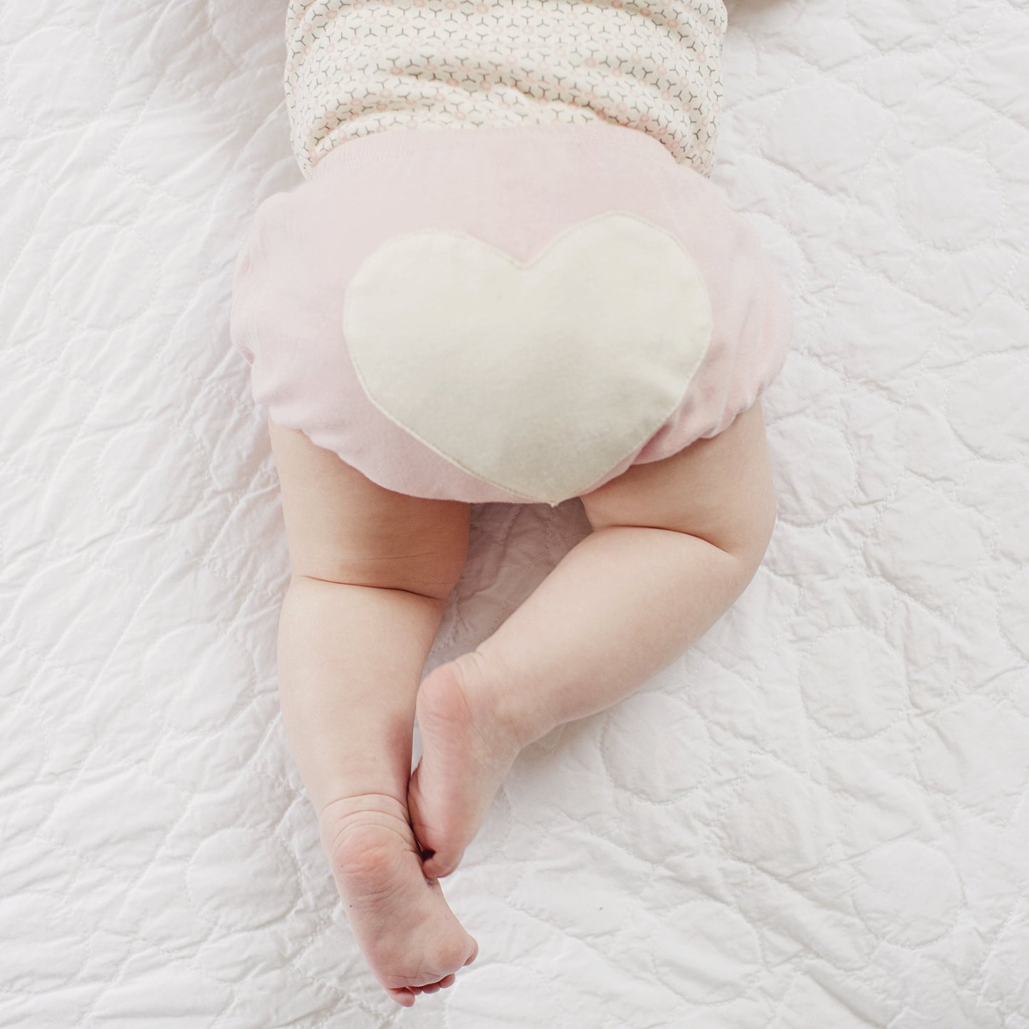 Dusty Pink Heart Bloomers - Sapling Child Canada