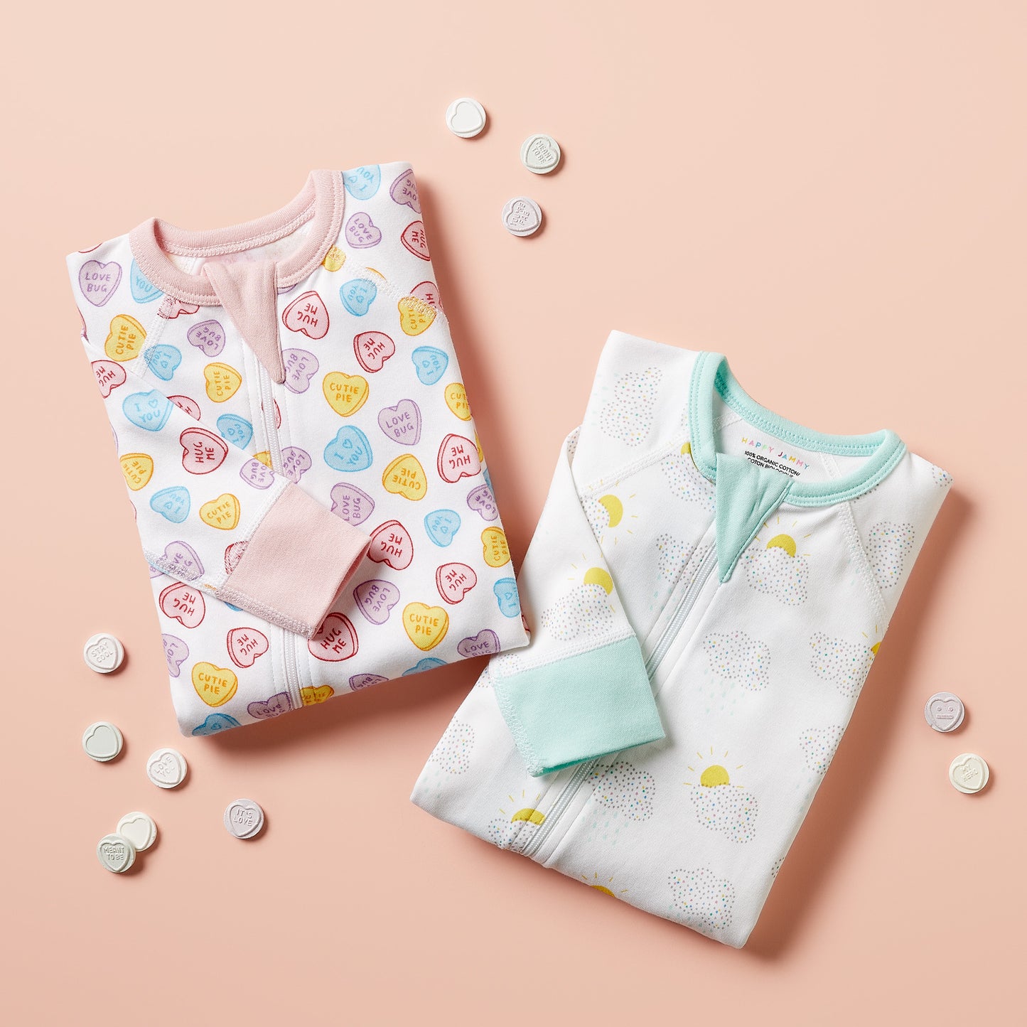 
                  
                    Candy Heart Zip Romper
                  
                