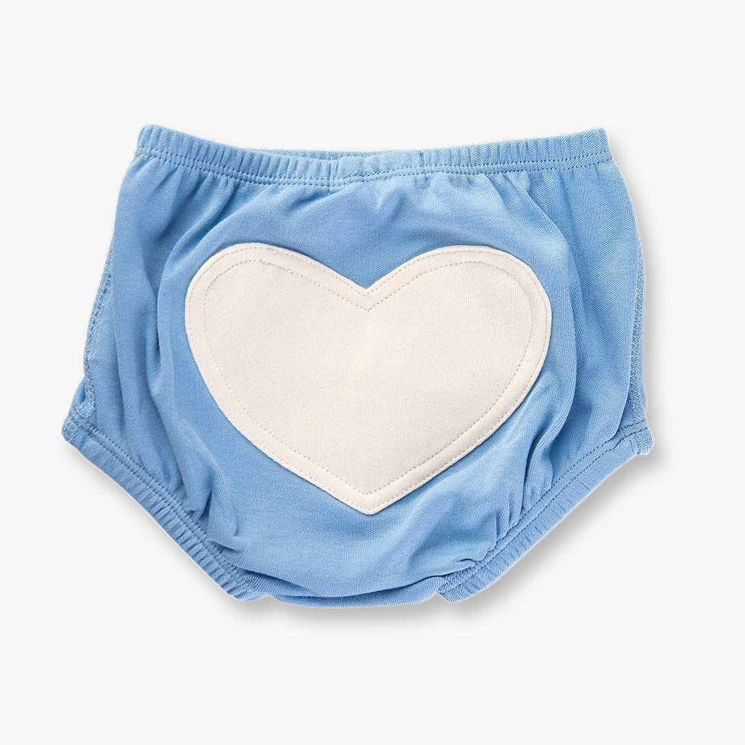 Little Boy Blue Heart Bloomers - Sapling Child Canada