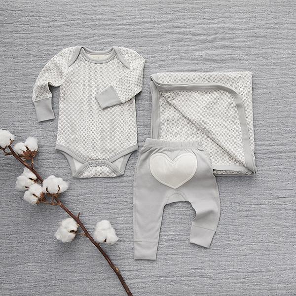 
                  
                    Dove Grey Long Sleeve Bodysuit - Sapling Child Canada
                  
                